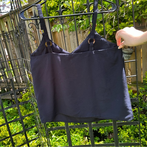 TOPSHOP TORTOISESHELL DETAILED TOP - Picture 2 of 4